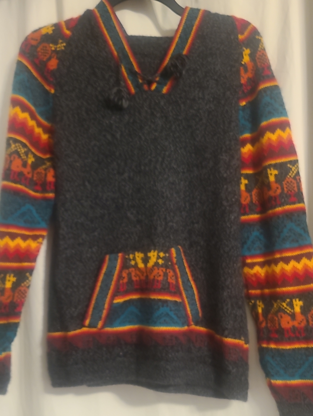 Womens Alpaca Sweater Hoodie
